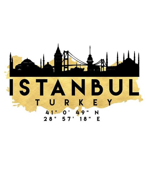 Винтажные постеры путешествия Стамбул
