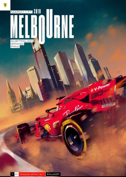 Ferrari f1 poster