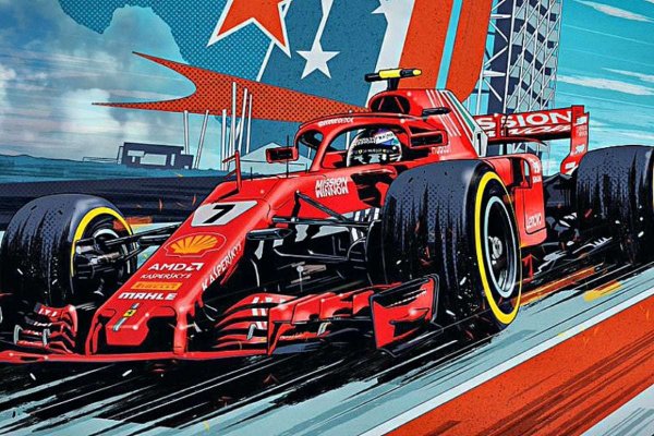 Постер ф1 Феррари