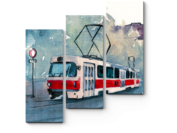 Постер с трамвайчиком