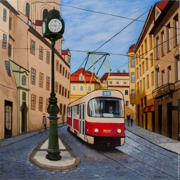 Желтый трамвайчик Лиссабон картины