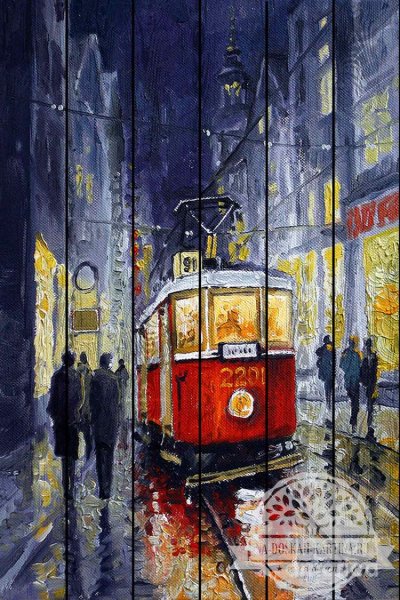 Советские плакаты трамвай