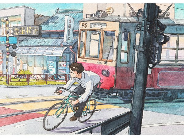 Реклама в трамвае плакат