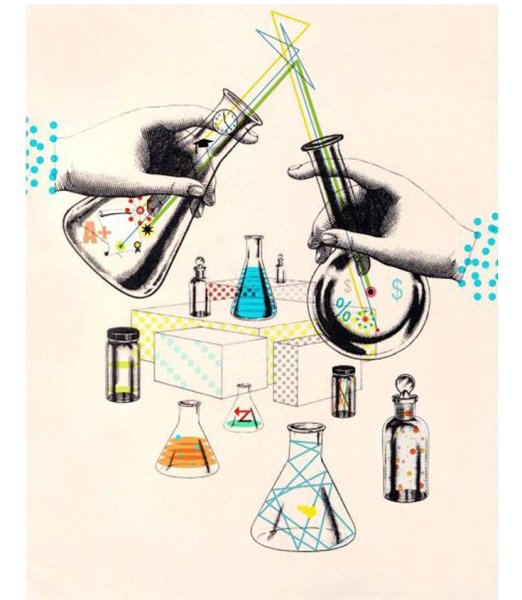 Химия арт иллюстрации