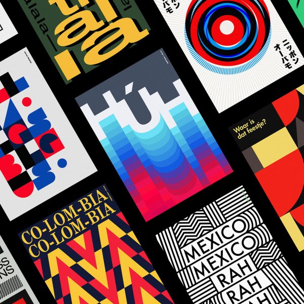 Плакаты в швейцарском стиле