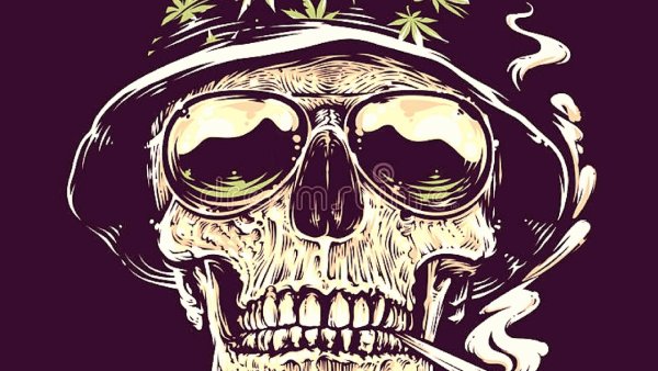 Фиолетовый скелет