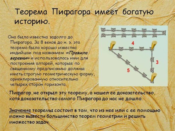 Теорема Пифагора 8 класс