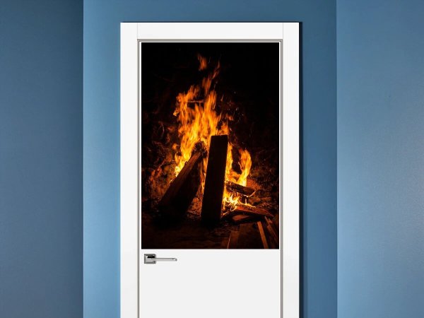 Камин плакат