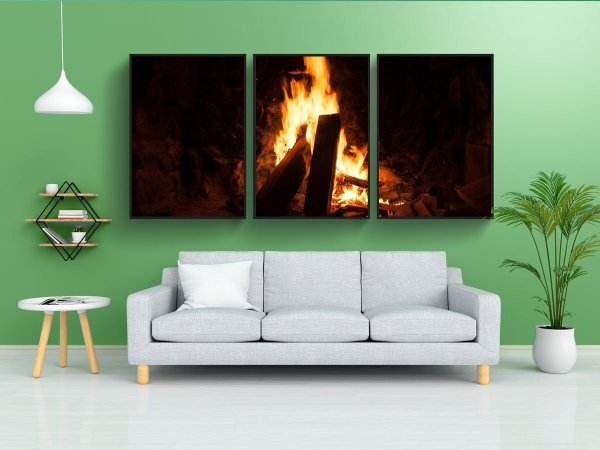 Огонь в камине