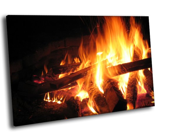 Камин плакат