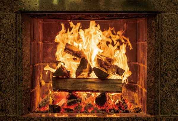 Фотообои камин