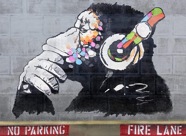 Картины Бэнкси девочка