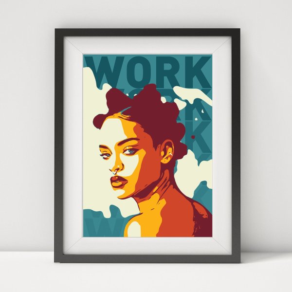 Рианна в стиле поп арт поп арт