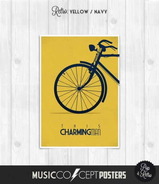 Желтый мопед Постер