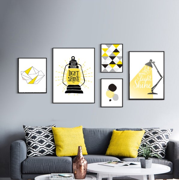 Постер желтый