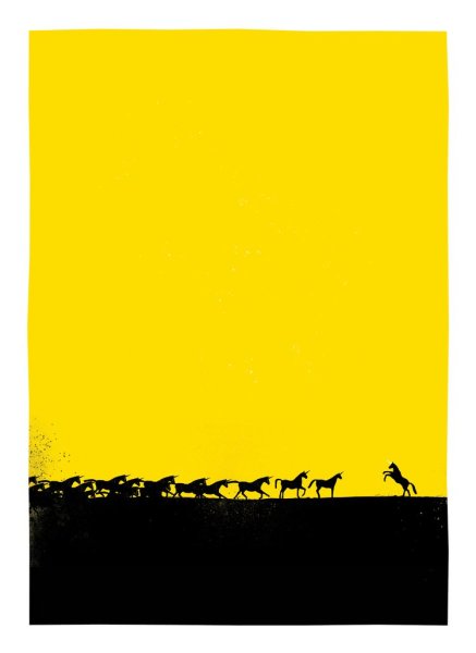 Желтый плакат Постер