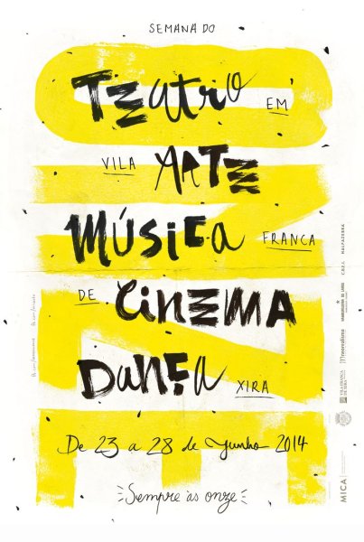 Постер с желтым цветом