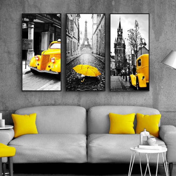 Постер желтый