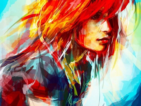 Пейзаж в стиле поп арт