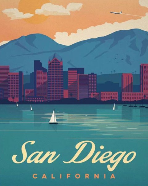 Постер путешествия