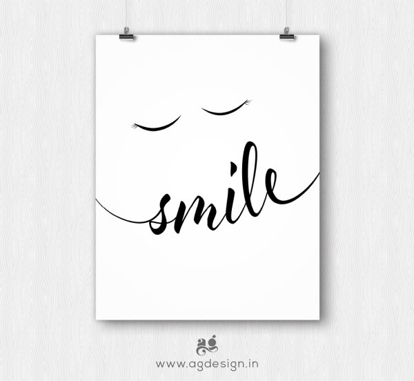 Постер улыбка для печати