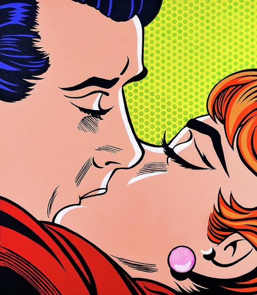 Лихтенштейн художник поцелуй