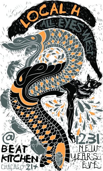 Плакат змеи