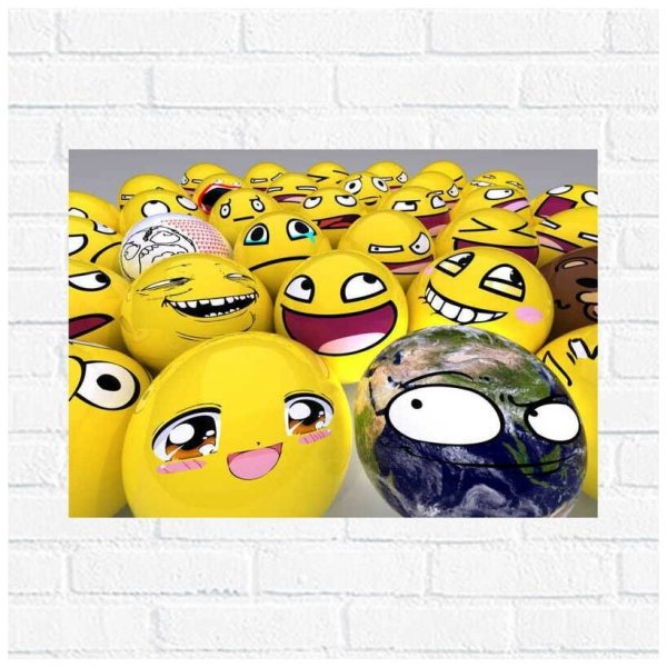 Постер со смайликами