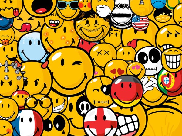 Постер со смайлами