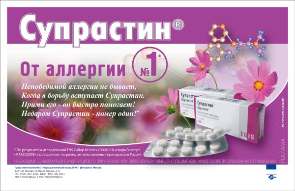 Плакат с таблетками реклама