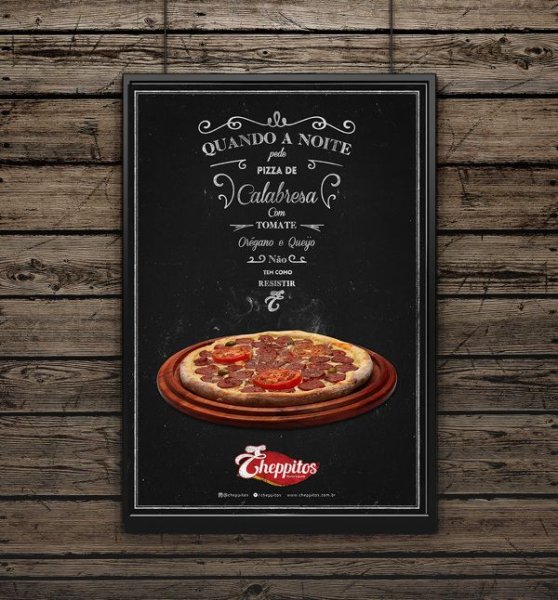 Рекламный плакат пицца