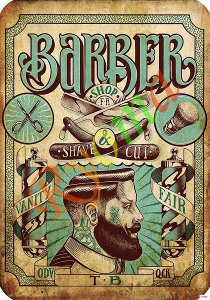 Плакаты для барбершопа