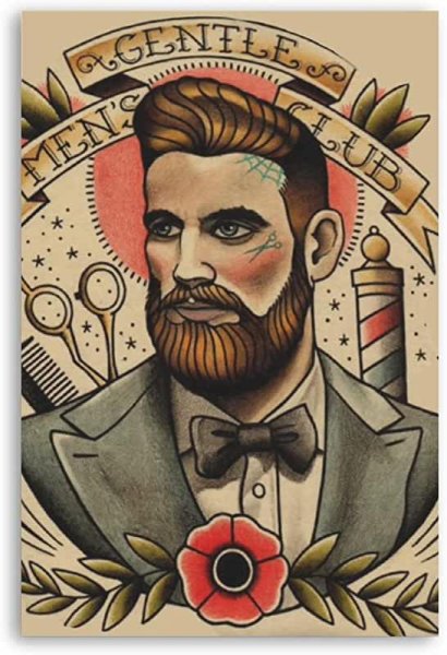 Логотип в стиле барбершоп