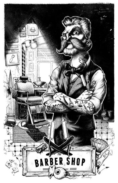 Картины для барбершопа в хорошем качестве