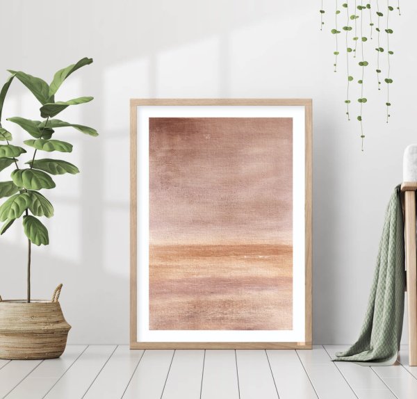 Постеры в бежевых тонах абстракция