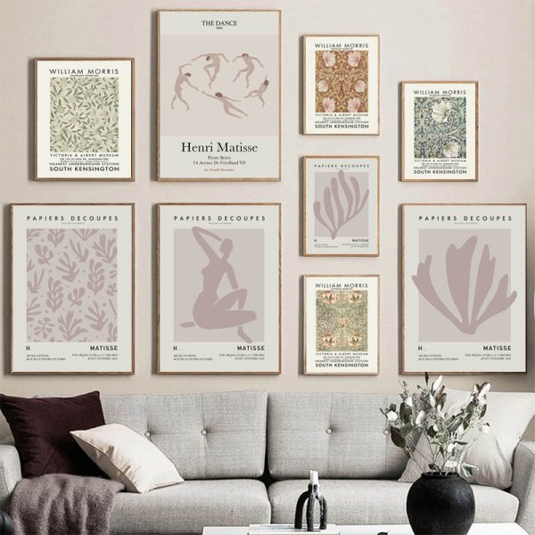 Постеры в бежевых тонах для интерьера