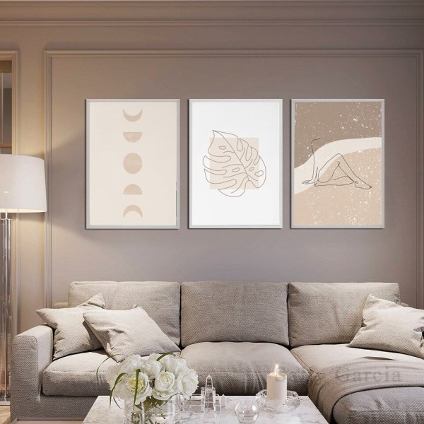 Постер в бежевых тонах