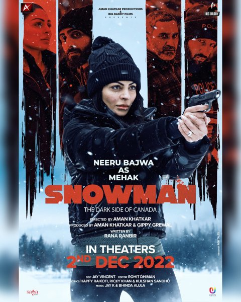 Снеговик стикер