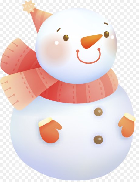 Плакат вырубной "Снеговик", а3