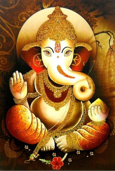 Шакти Ганеша красный Ганеша