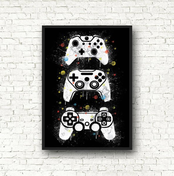 Постер ретро игры