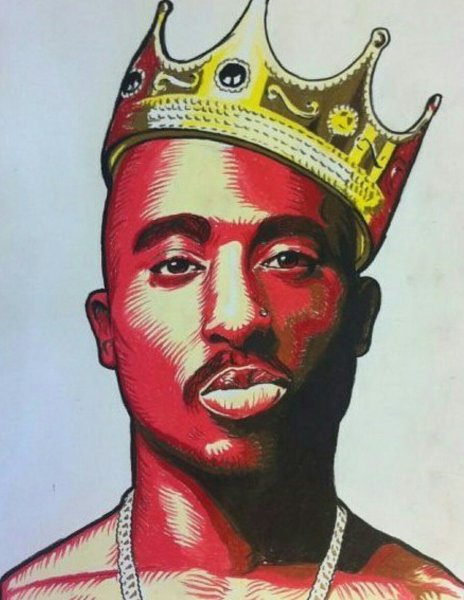 2pac с короной