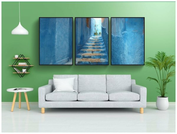 Купить Постер в синих тонах