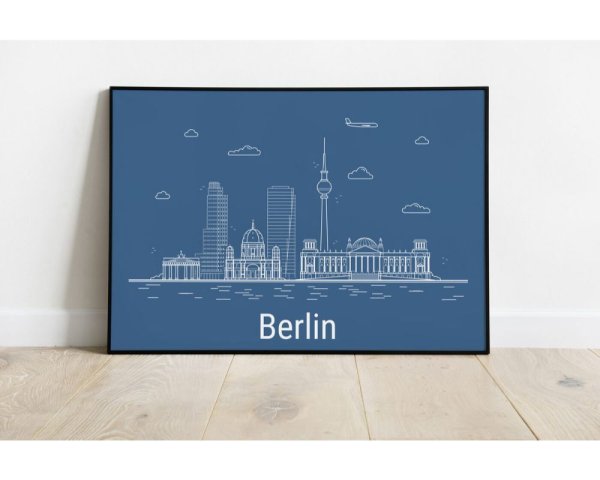 Постер Берлин 50х70 в рамке