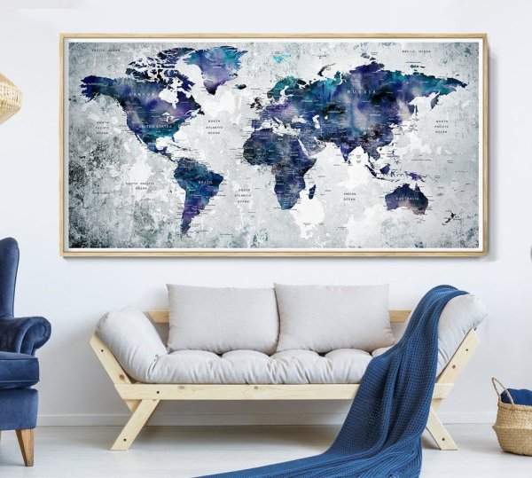 Постеры в синем цвете