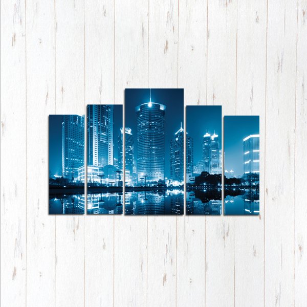 Постеры для интерьера синий