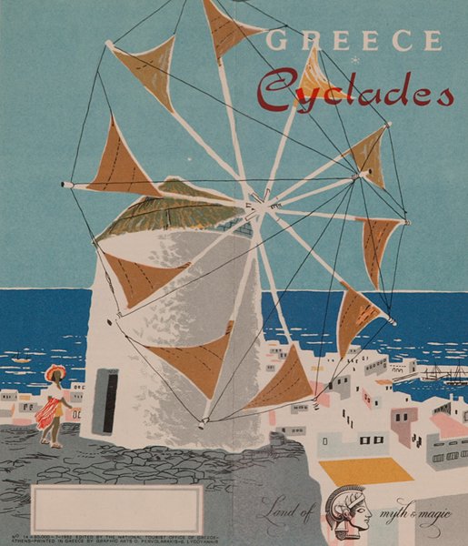 Vintage Travel poster Греция