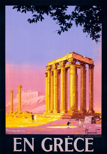 Постер в греческом стиле