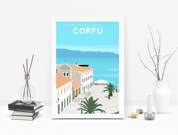 Vintage Travel poster Греция