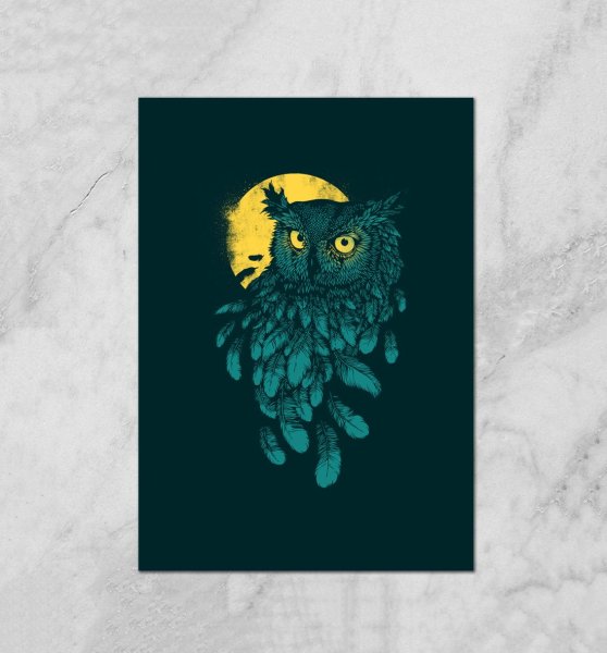 Постер с совушкой